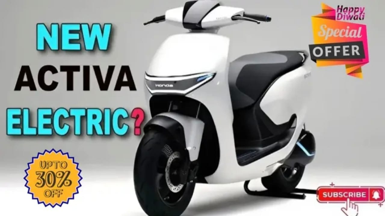 Honda Activa Electric Scooty 2025 – 580KM Range, 2-Hour Fast Charging & Smart Connectivity Scooter for Just ₹65,000!